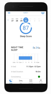 Real-time sleep monitoring device for caring and self management of sleep